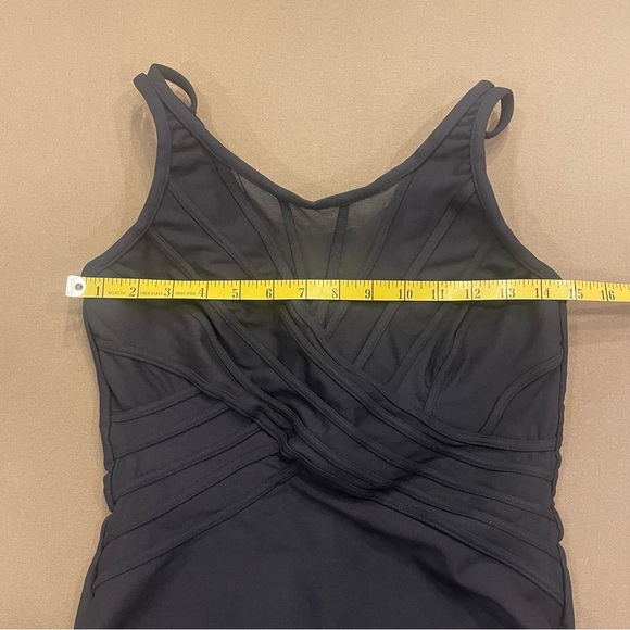 Miraclesuit High Neck Black Slimming One Piece Swimsuit Size 12 - Picture 11 of 12